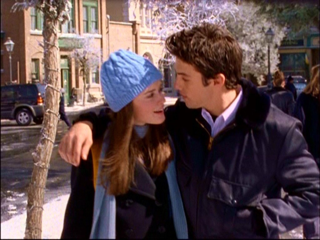 Image result for gilmore girls jess and rory