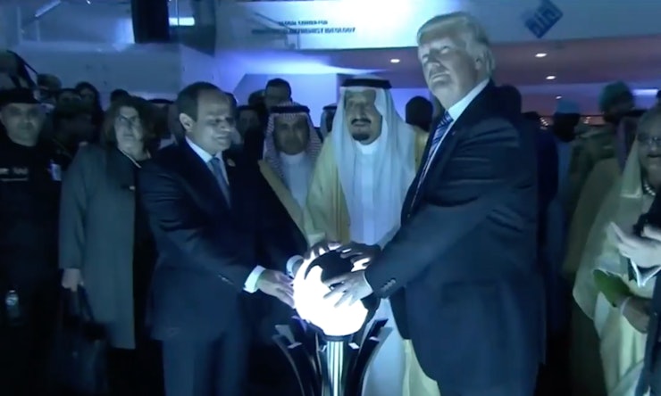 Image result for trump with ball saudi arabia
