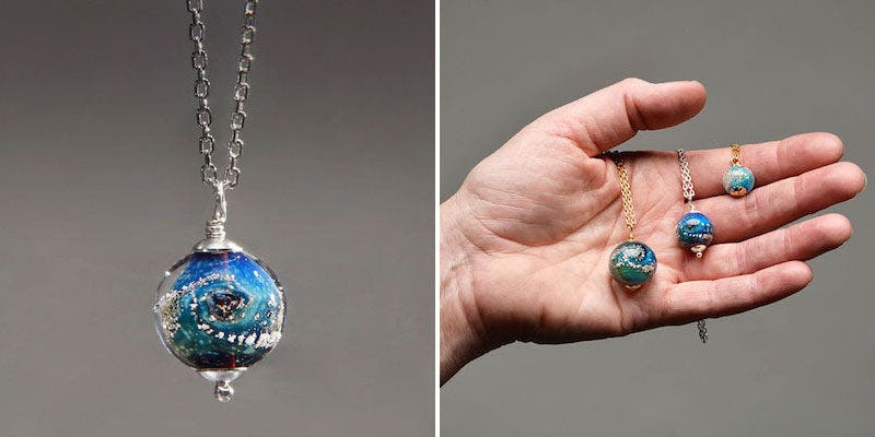 Artist Makes Necklace Beads Out Of Deceased Loved Ones' Ashes (Photos)