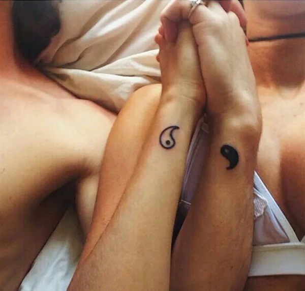 Beauty And The Beast Soulmate Couple Tattoo