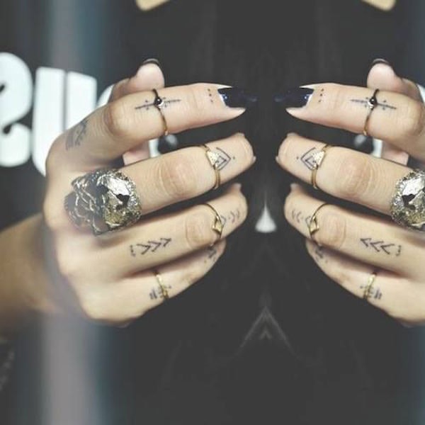 symbol finger tattoos tumblr