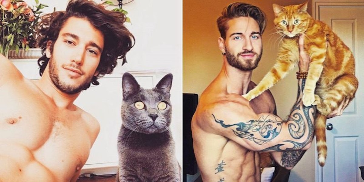 These Hot Guys Posing With Adorable Kittens Will Make You Feel Things