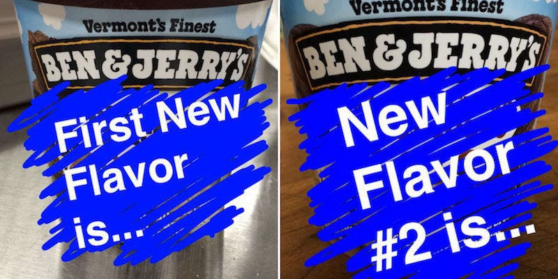 Ben & Jerry's Just Revealed Three New Ice Cream Flavors That Look Insane