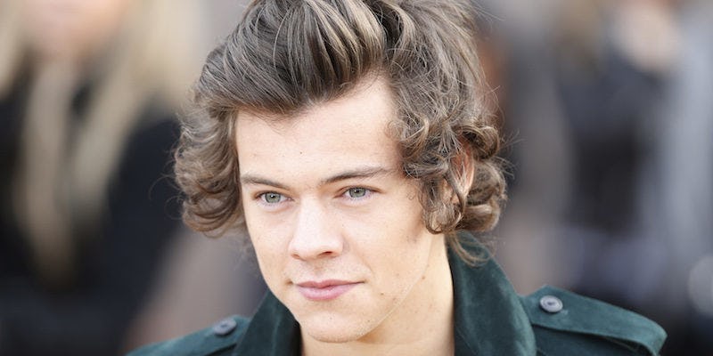 This Photo Of Harry Styles And His New 'Haircut' Is Totally Fake