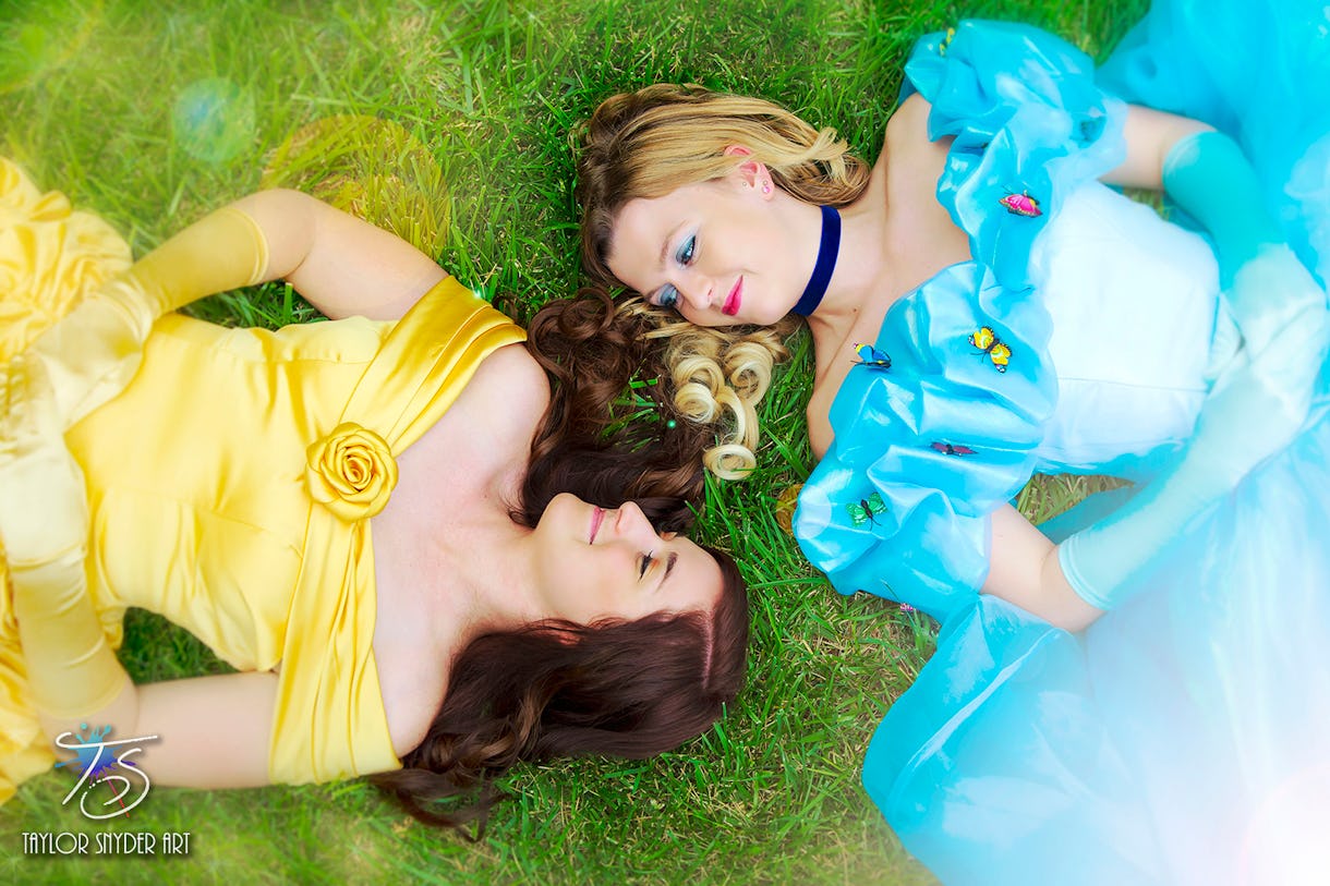 Lesbian Couple Turns Into Disney Princesses For Dreamy Engagement Photos