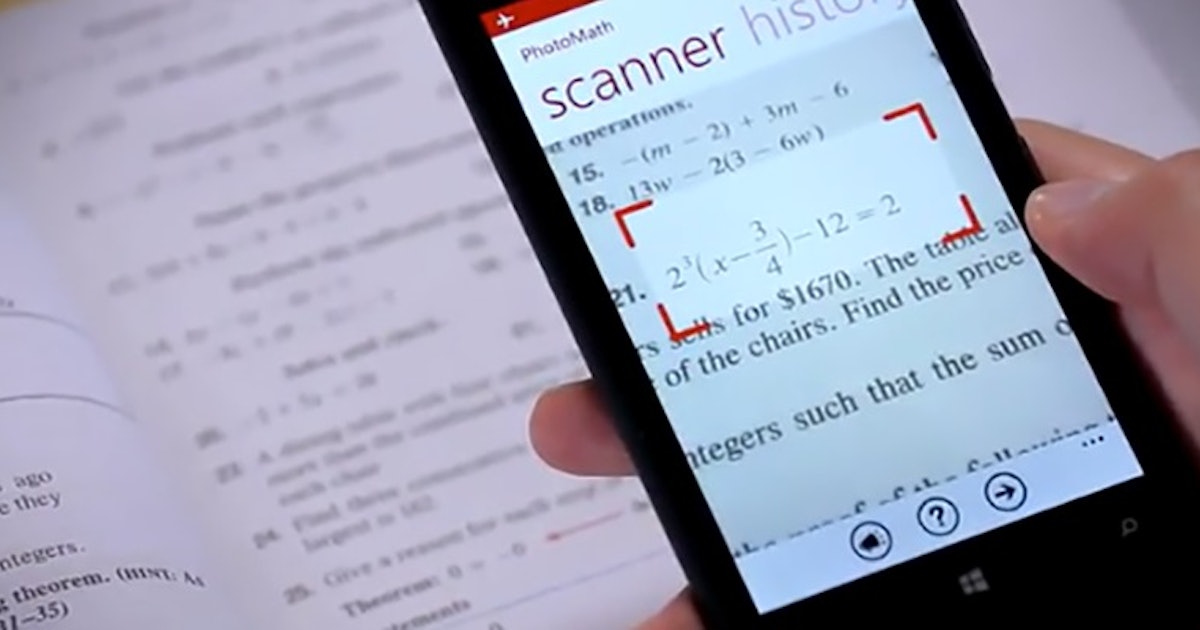 apps that do math homework for you