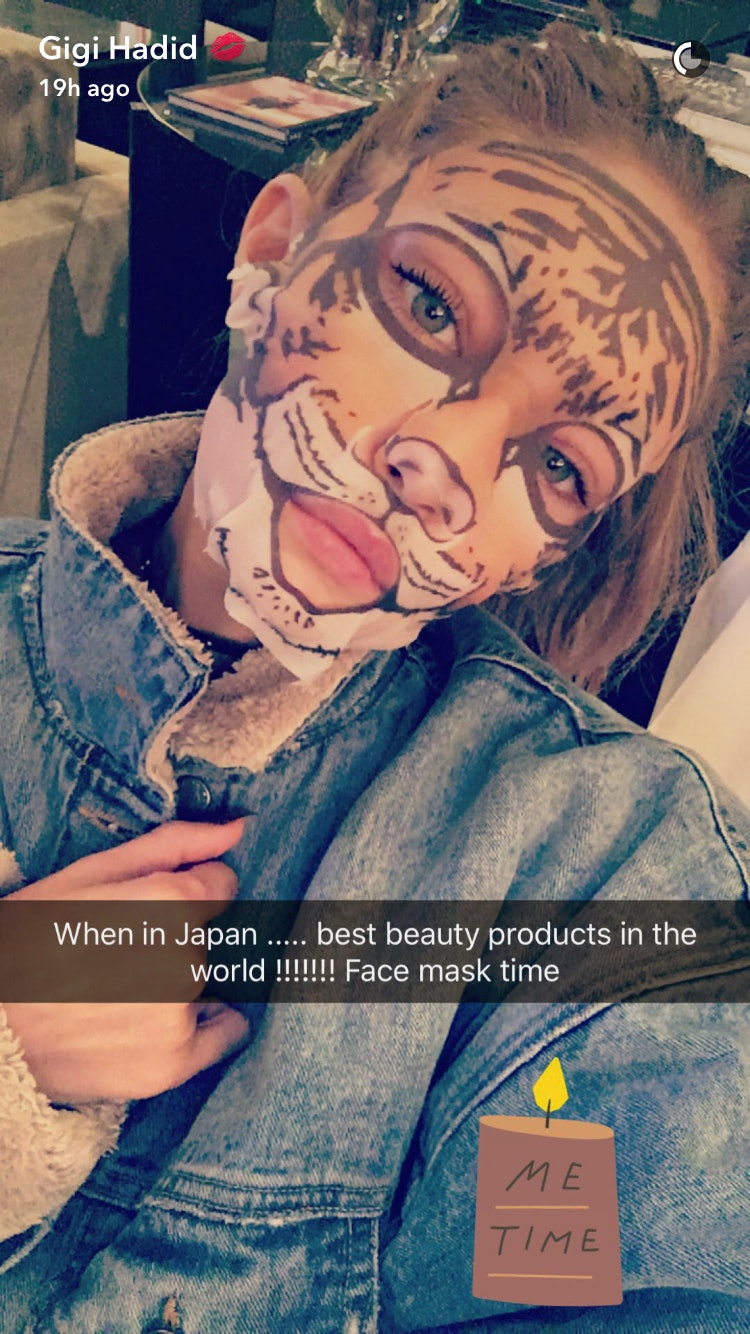 Gigi Hadid Cant Stop Snapchatting These Hilarious 3 Face Masks