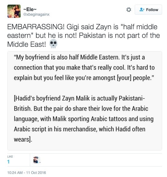 Gigi Hadid Got Zayn Maliks Ethnicity Wrong And Twitter Is