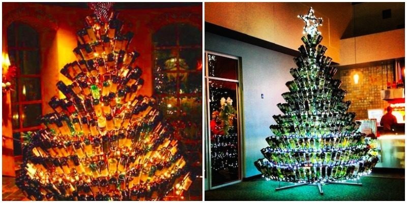 Wine Bottle Christmas Trees Are The Latest Holiday Trend   Wine Christmas Trees 