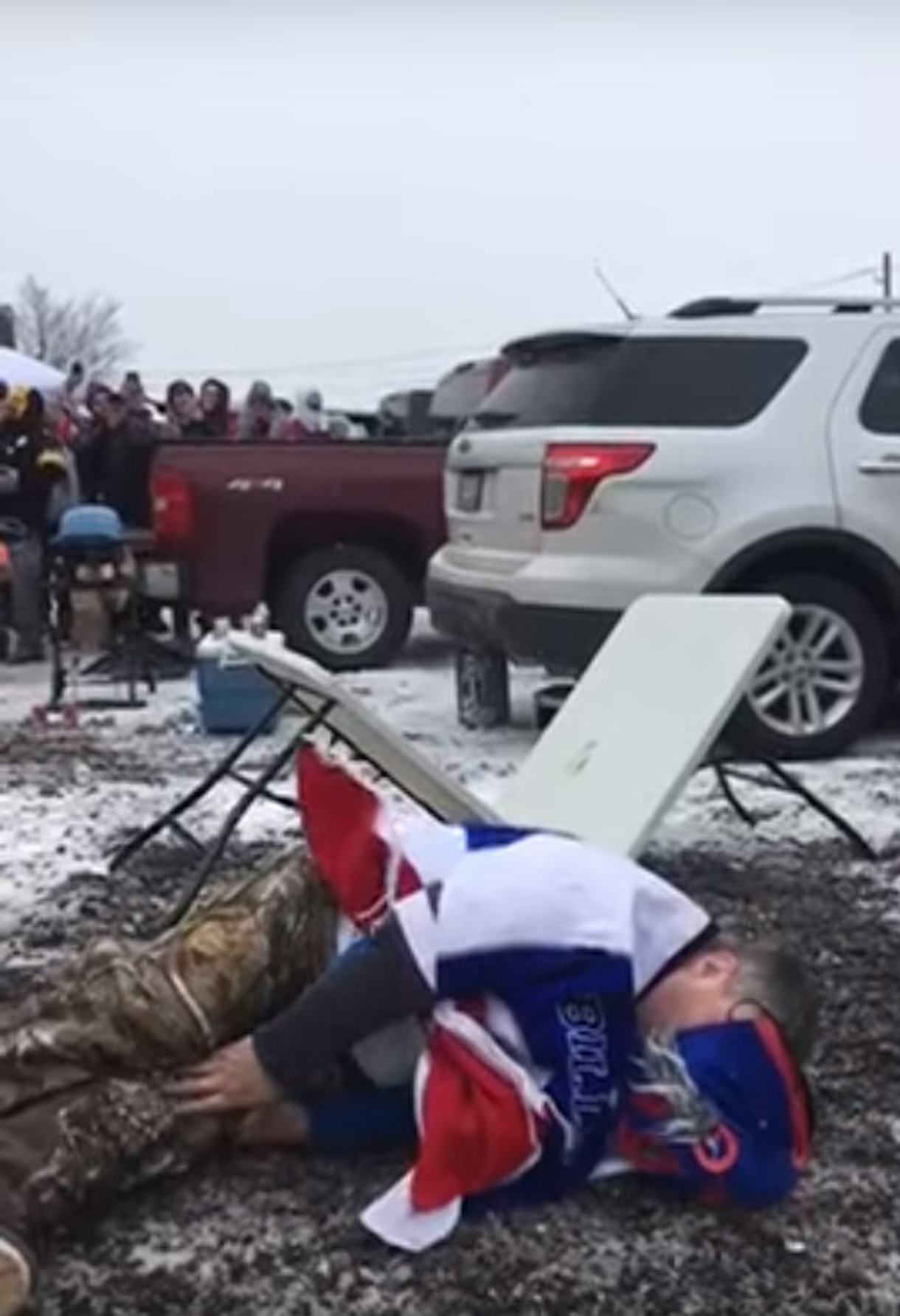 Buffalo Bills Fan Breaks Leg During Rowdy Tailgate Jump