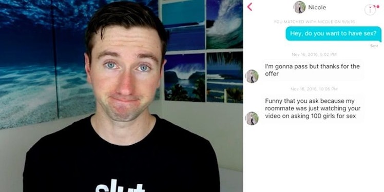 Guy Immediately Asks For Sex On Tinder Youtubes Results