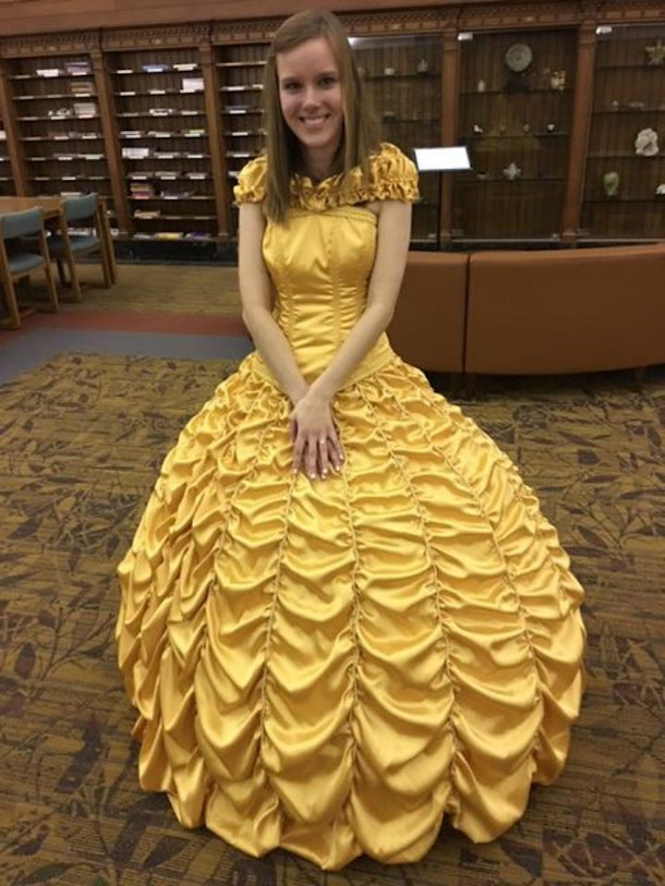Belle S Dress Recreated For Beauty And The Beast Proposal