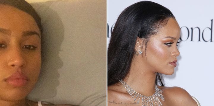 Rihanna's Doppelgänger Is This Stoned Girl's Shadow