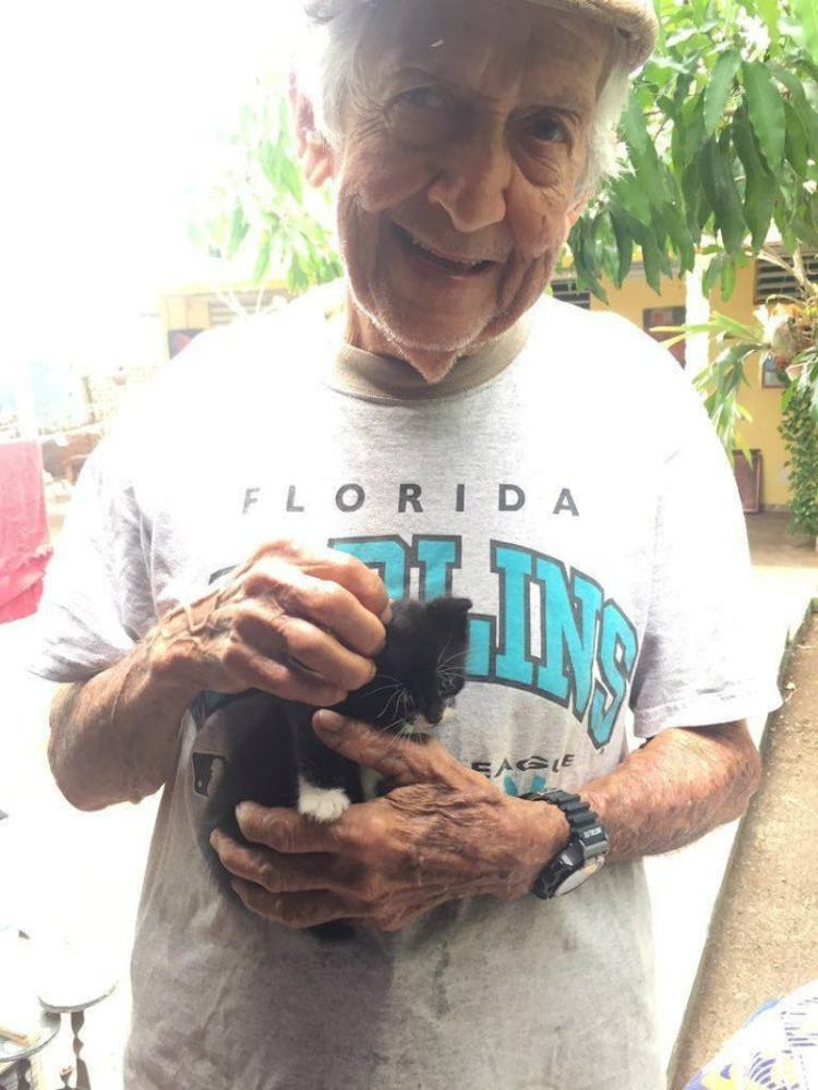 Grandpa Keeps A Secret From Wife Hes Just Raising Kittens