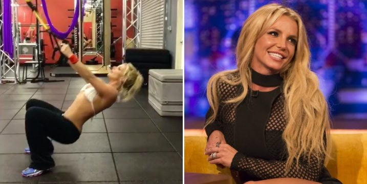 Video Shows Britney Spears Working Out In A Bikini Top - 1200 x 630 jpeg 120kB