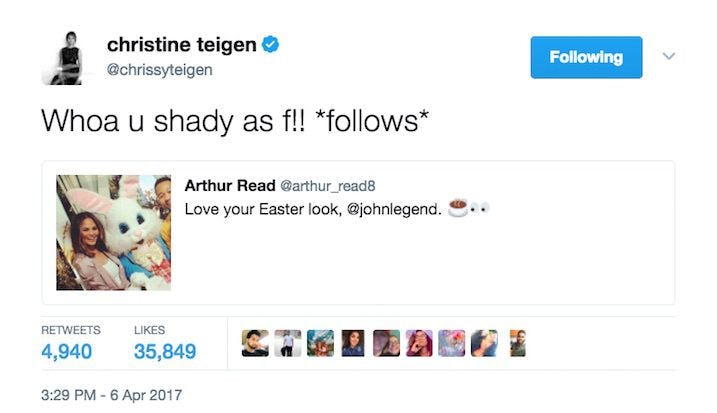 Chrissy Teigen Trolls John Legend Arthur Easter Pics