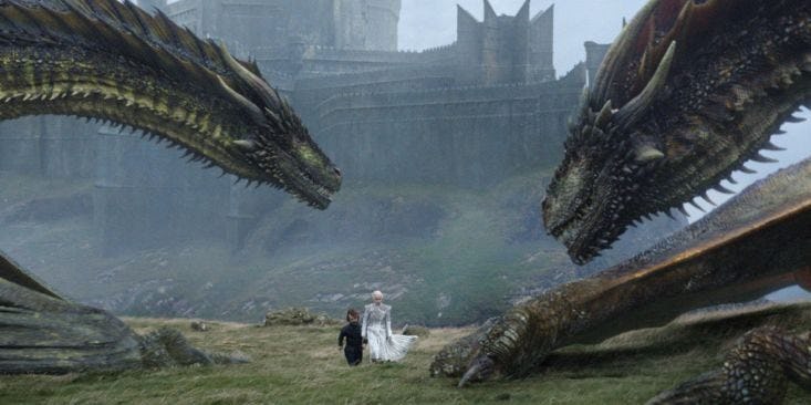 Daenerys' Reaction To Viserion's Death On 'Game Of Thrones 