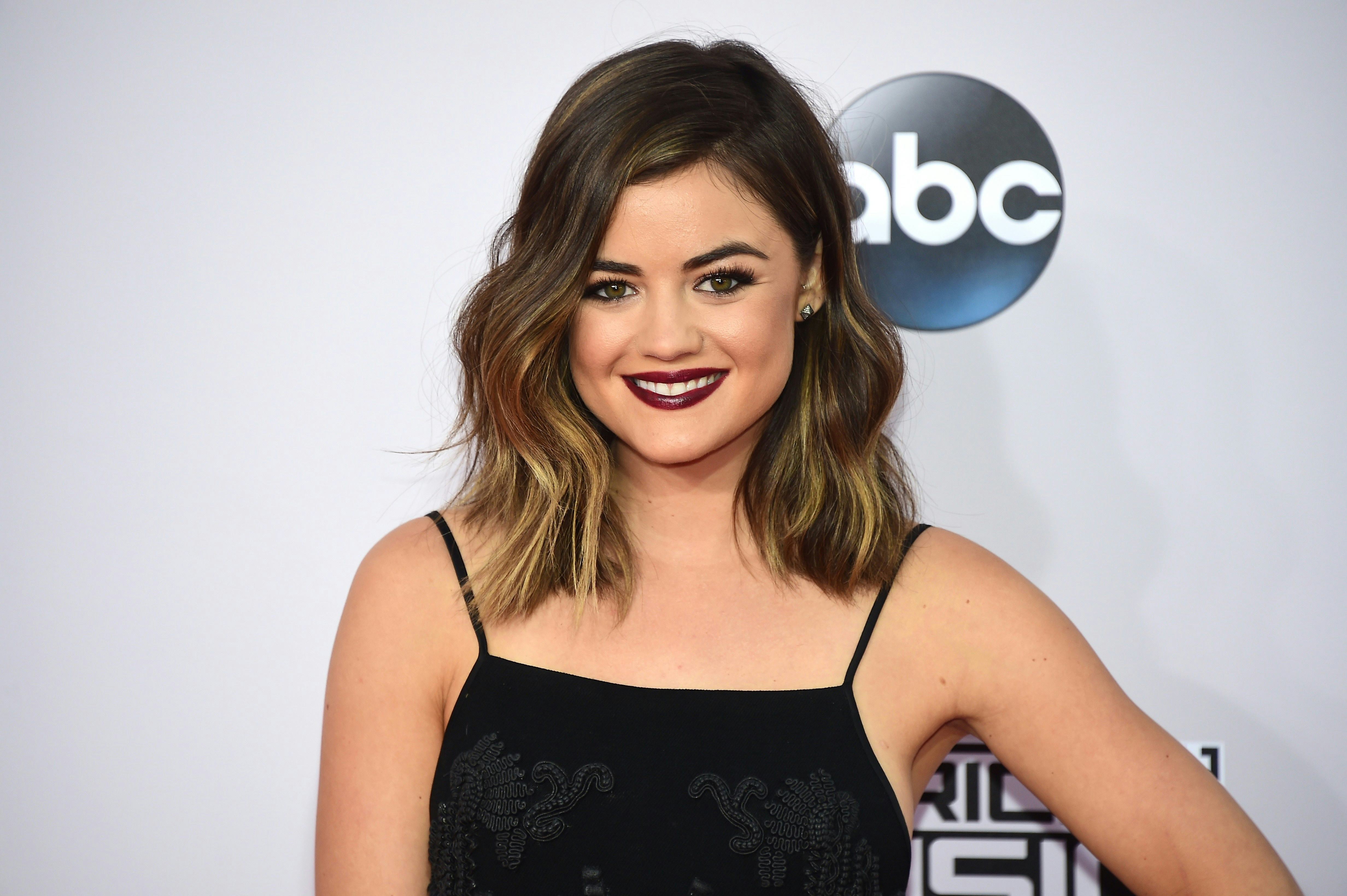 Lucy Hale Cuts Hair Again And Her Lob Is Now Pretty Much