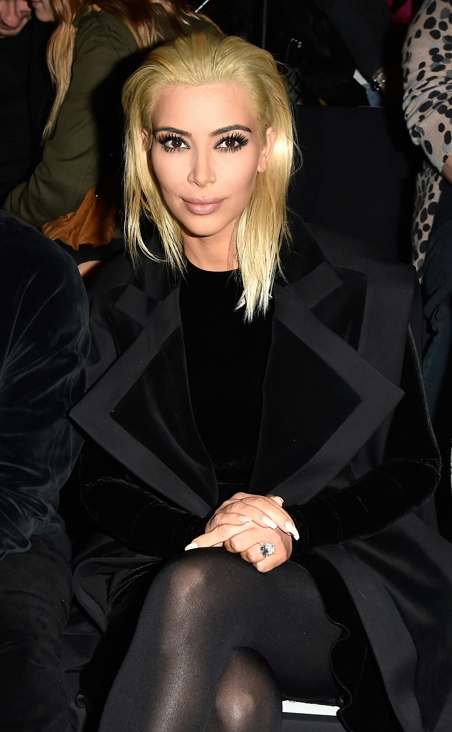 Is Kim Kardashians Blonde Hair Real The Star Went Back To A