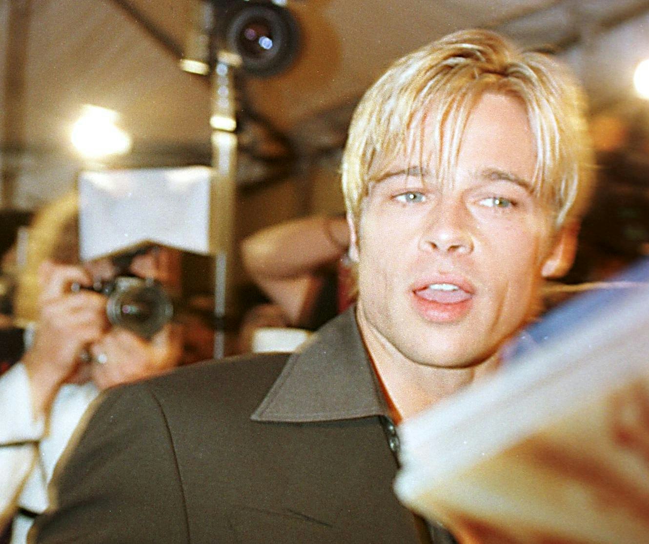 Brad Pitt Natural Hair Color The Best Undercut Ponytail
