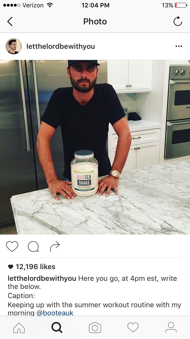 Scott Disick Keeps Accidentally Posting The Caption Instructions On