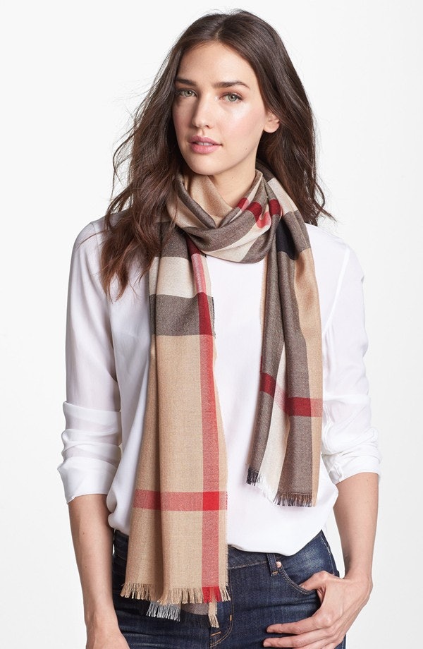 burberry like plaid scarf