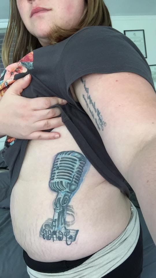 rib tattoos on plus size