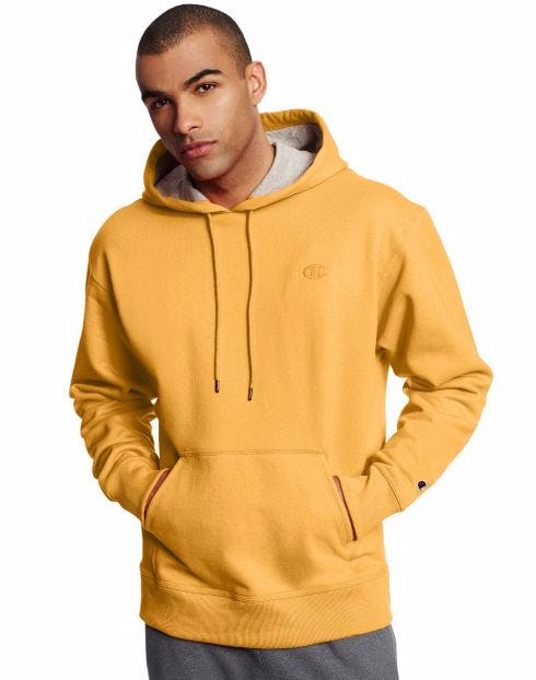 champion sweatshirt mustard yellow