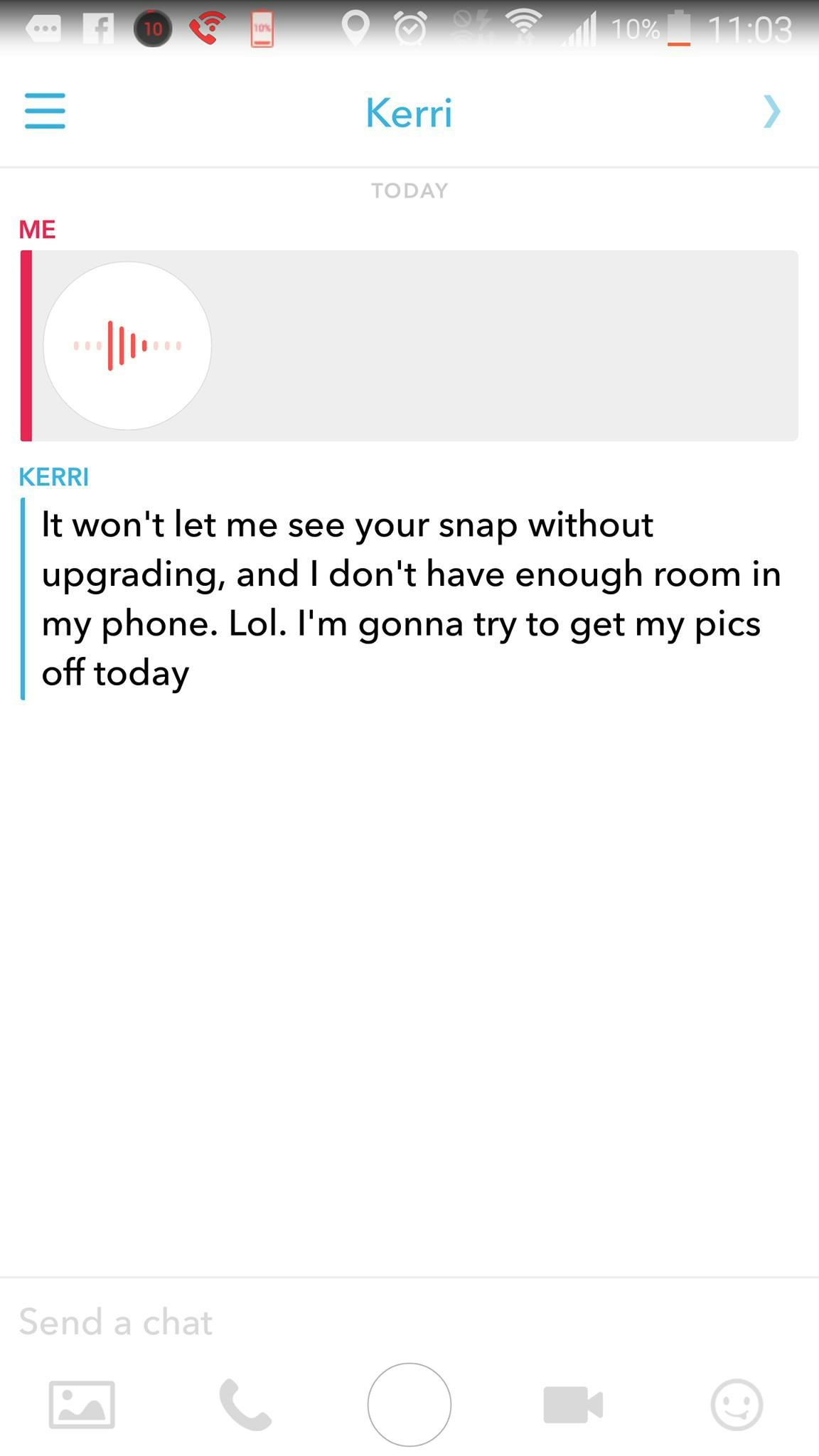Messages on snapchat Messages on snapchat