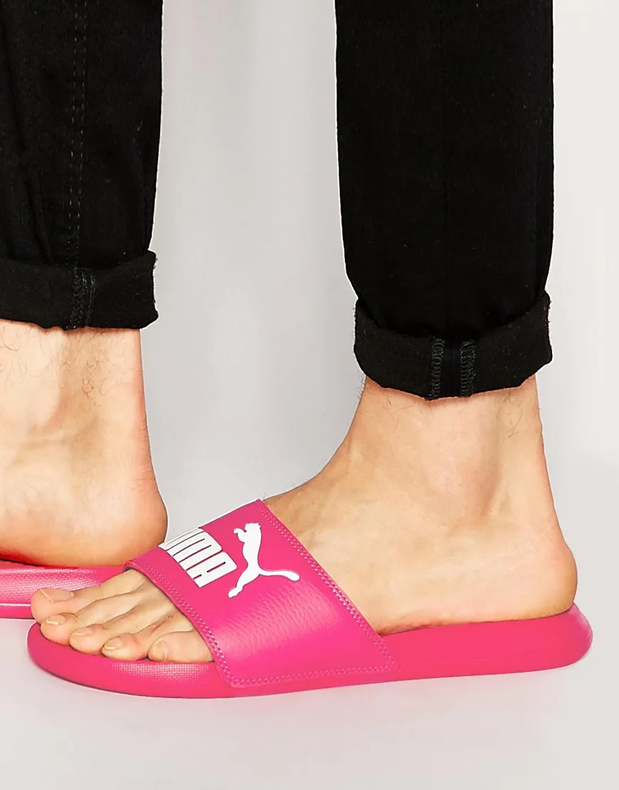 puma pink sandals rihanna