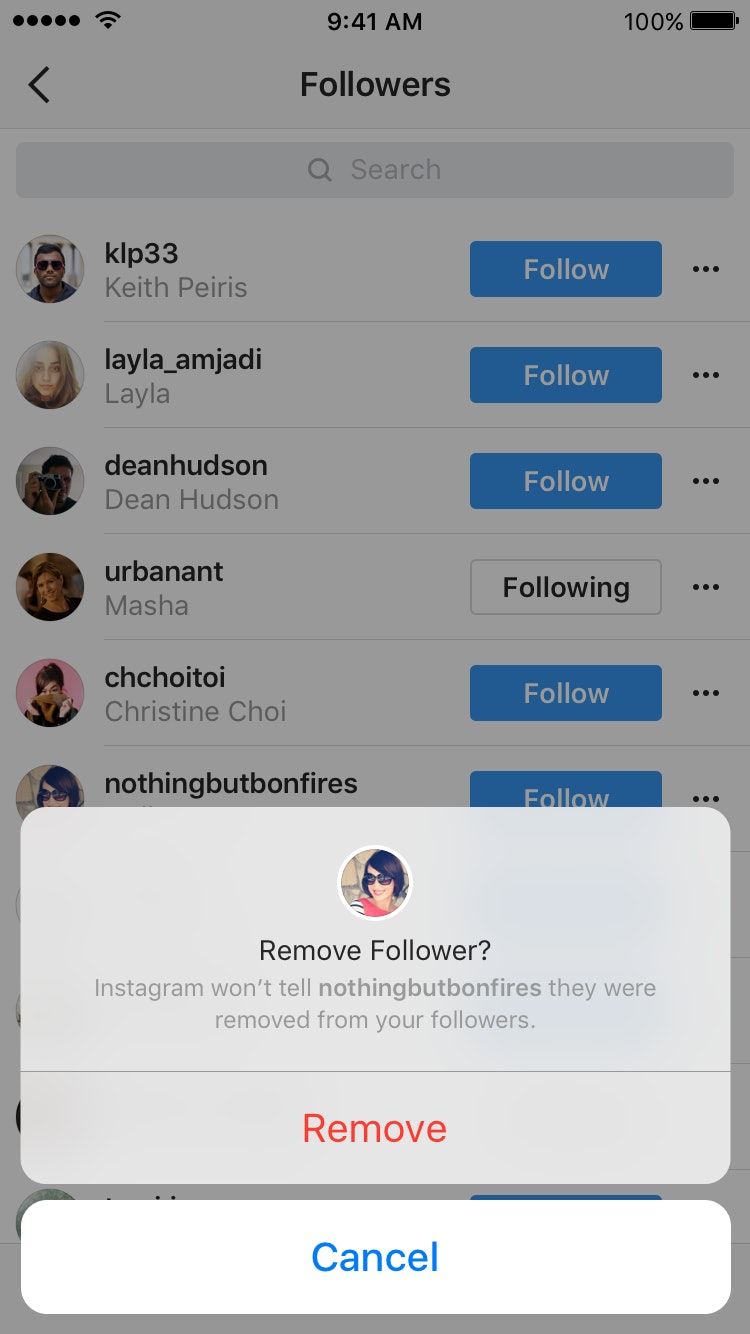 how to remove followers on instagram as long as you have a private account - how do i remove a follower on instagram