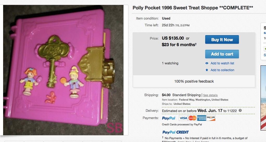 polly pocket sweet treat shoppe