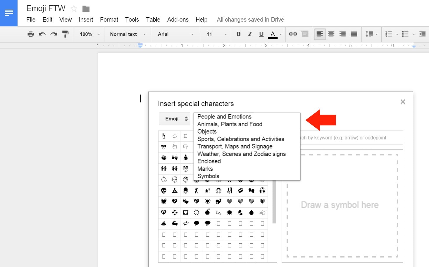 How To Use Emoji In Google Drive Because Somewhat