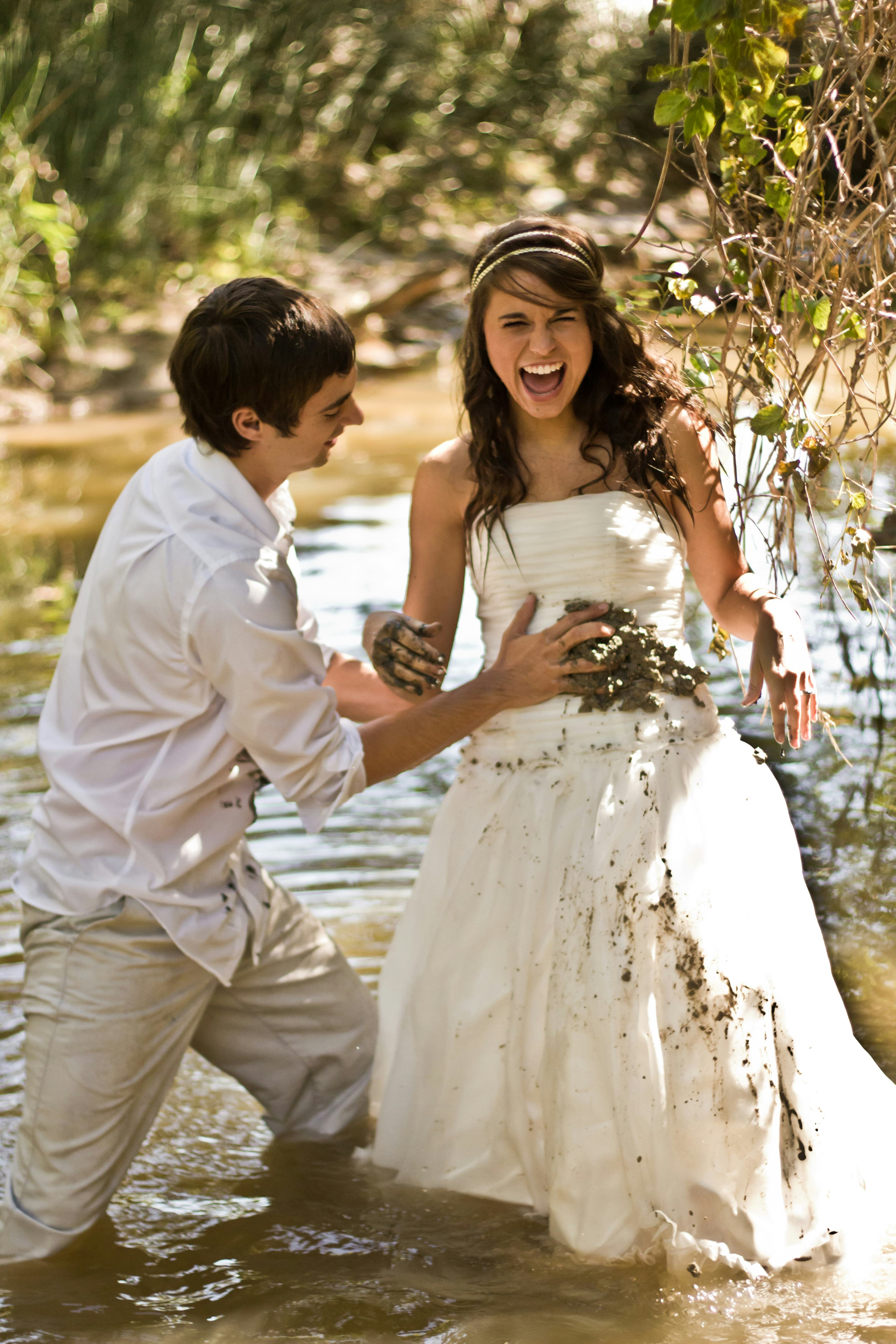 Trash The Dress Photos Let Brides Get Down And Dirty In Their