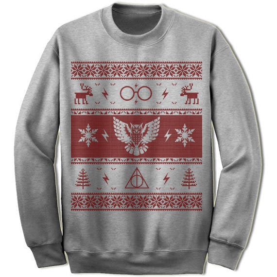10 literary ugly christmas sweaters to make your holiday parties bookish and bright - Harry Potter Ugly Christmas Sweater 10 literary ugly christmas sweaters to make your holiday parties bookish and bright - Harry Potter Ugly Christmas Sweater