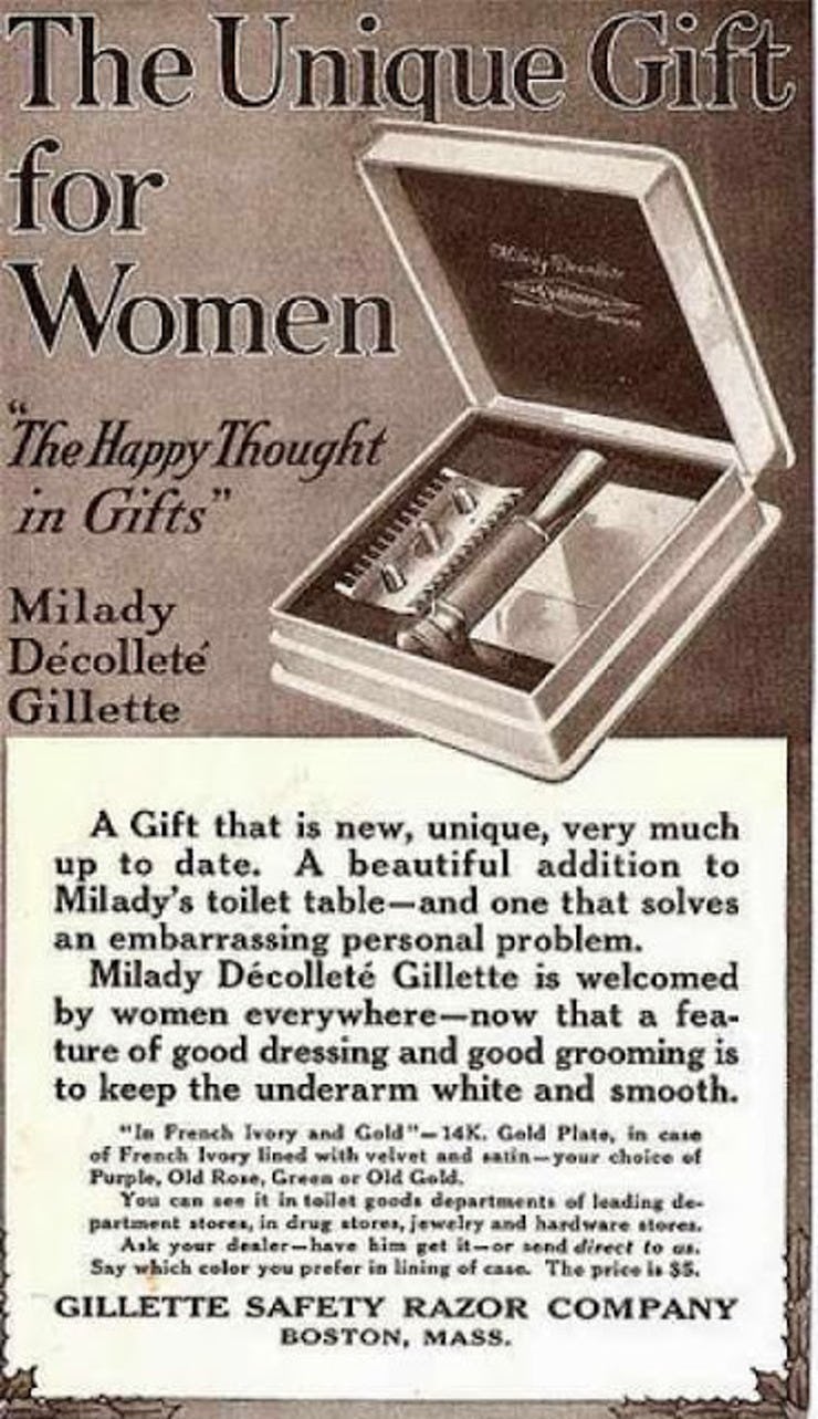 Výsledek obrázku pro old ads women shaving