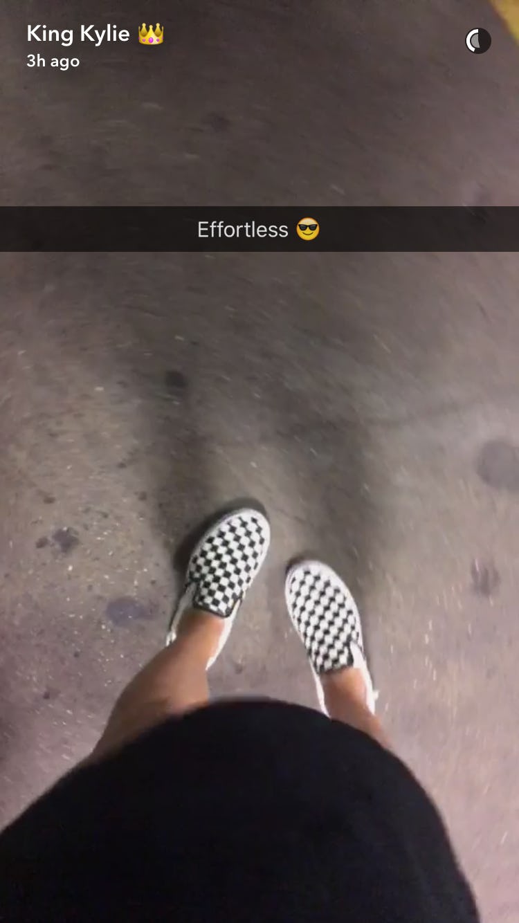 kylie jenner checkered vans