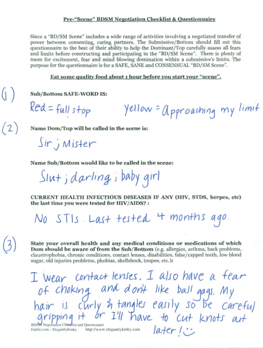 Sex Contract Agreement Template