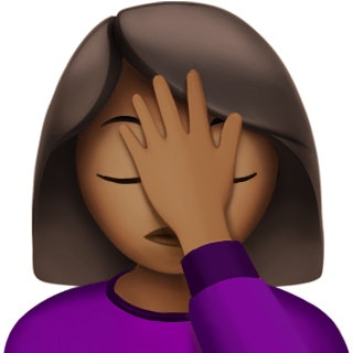 Image result for black girl hand over face emoji