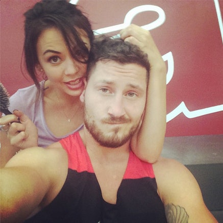 Dwts Val Chmerkovskiy And Janel Parrish Seem To Be Hiding A Secret
