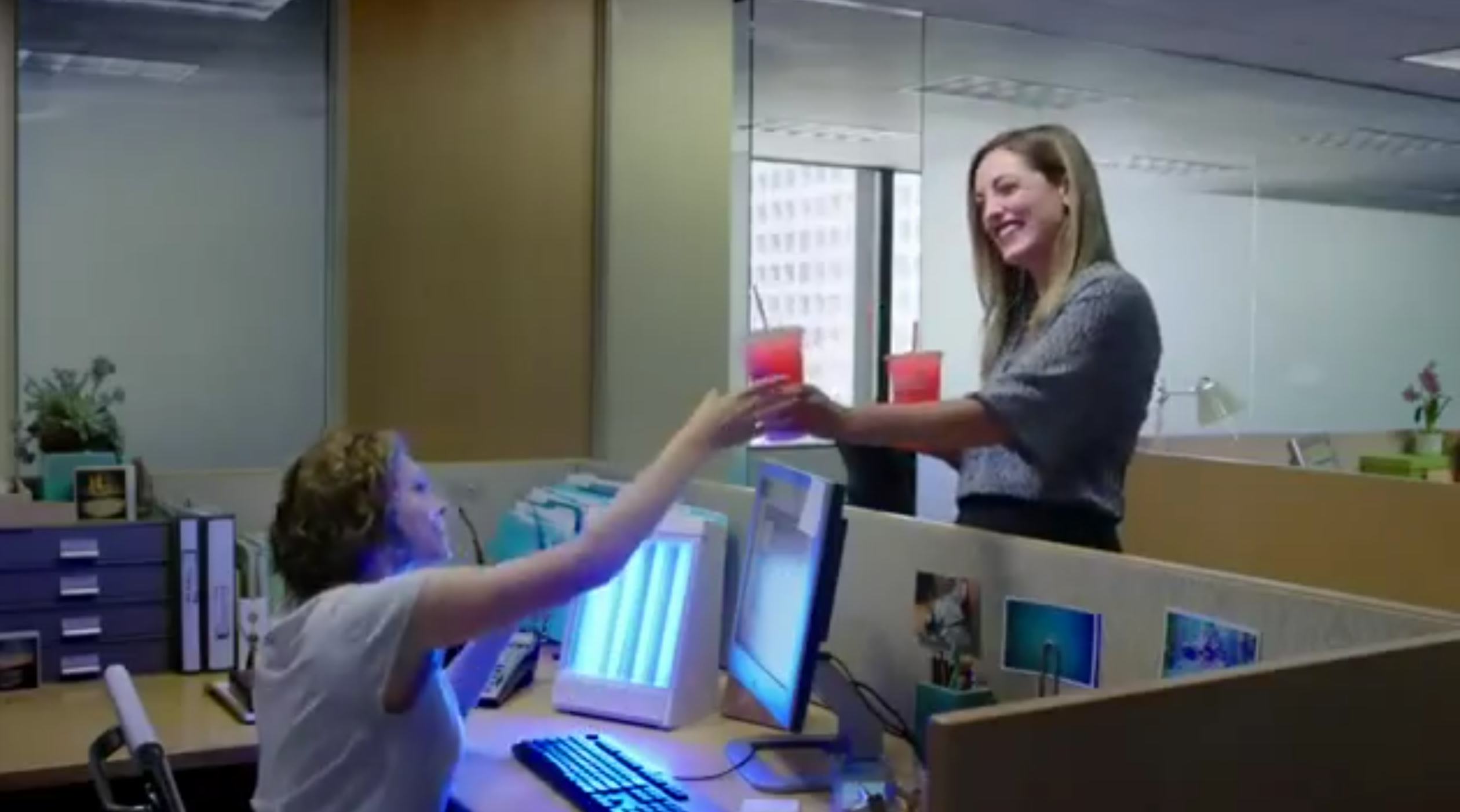 The Actress in The Dunkin' Donuts Coolatta Commercial Is Ingrid Haas