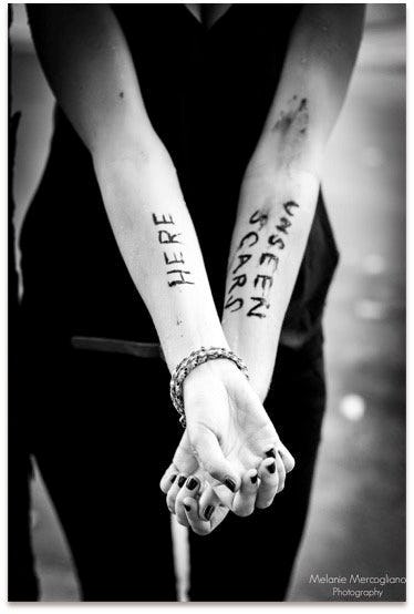 Emotional scars of the heart image