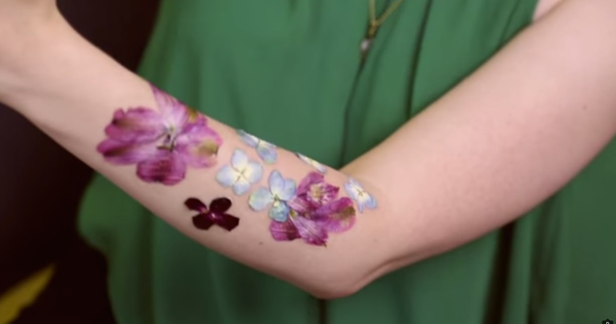 How To Make Tattoos Out Of Dried Flowers, Because StoreBought Flash
