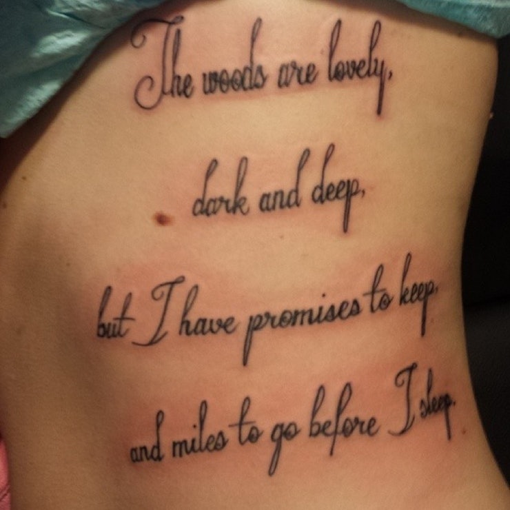24 Literary Text Tattoos Inspired by Moving Words From Books