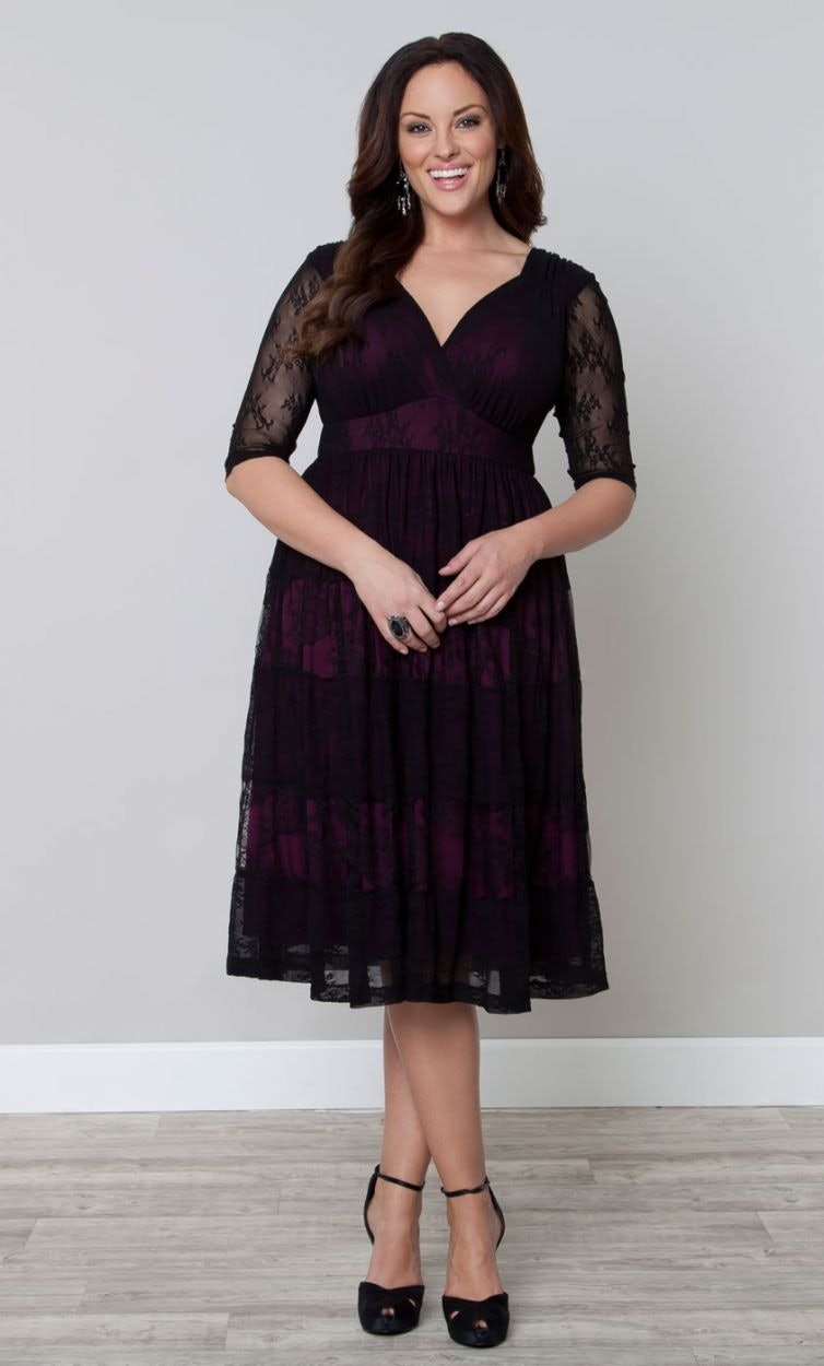 Plus-Size Fall Wedding Guest Dresses