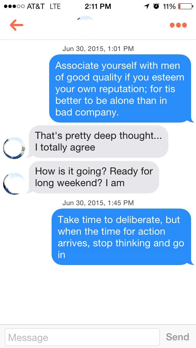 I Talked To People On Tinder Using Only Presidential 