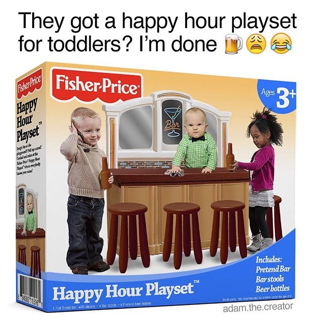 The Fisher Price Happy Hour Playset Isn't Real, So Parents ...