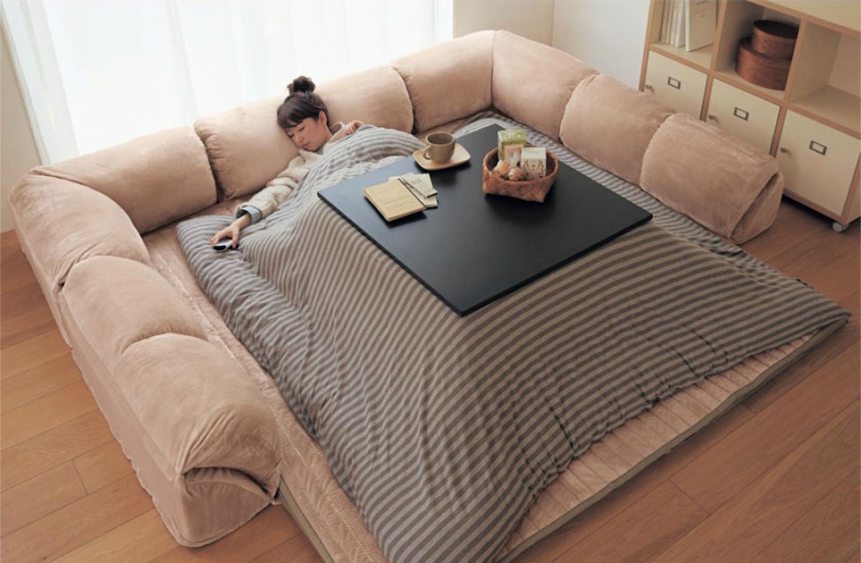 Heated Japanese Bed Is Designed So You Basically Never Have To Get Up