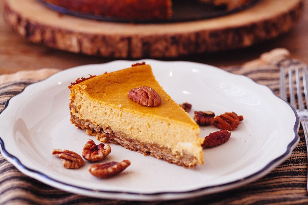 Pumpkin Goat Cheese Cheesecake, Because Thanksgiving is Over but