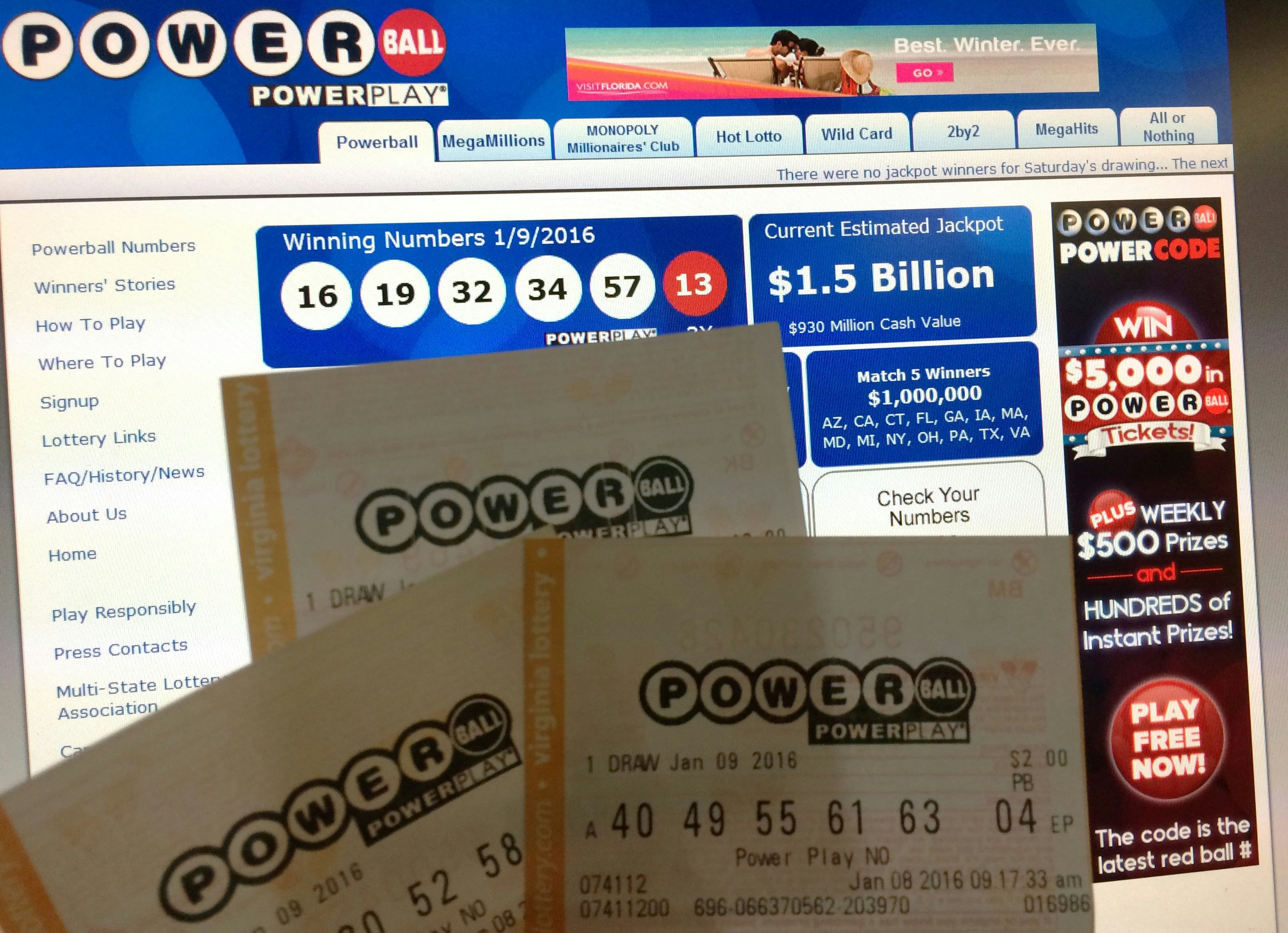 What do you win if you have the Powerball number?